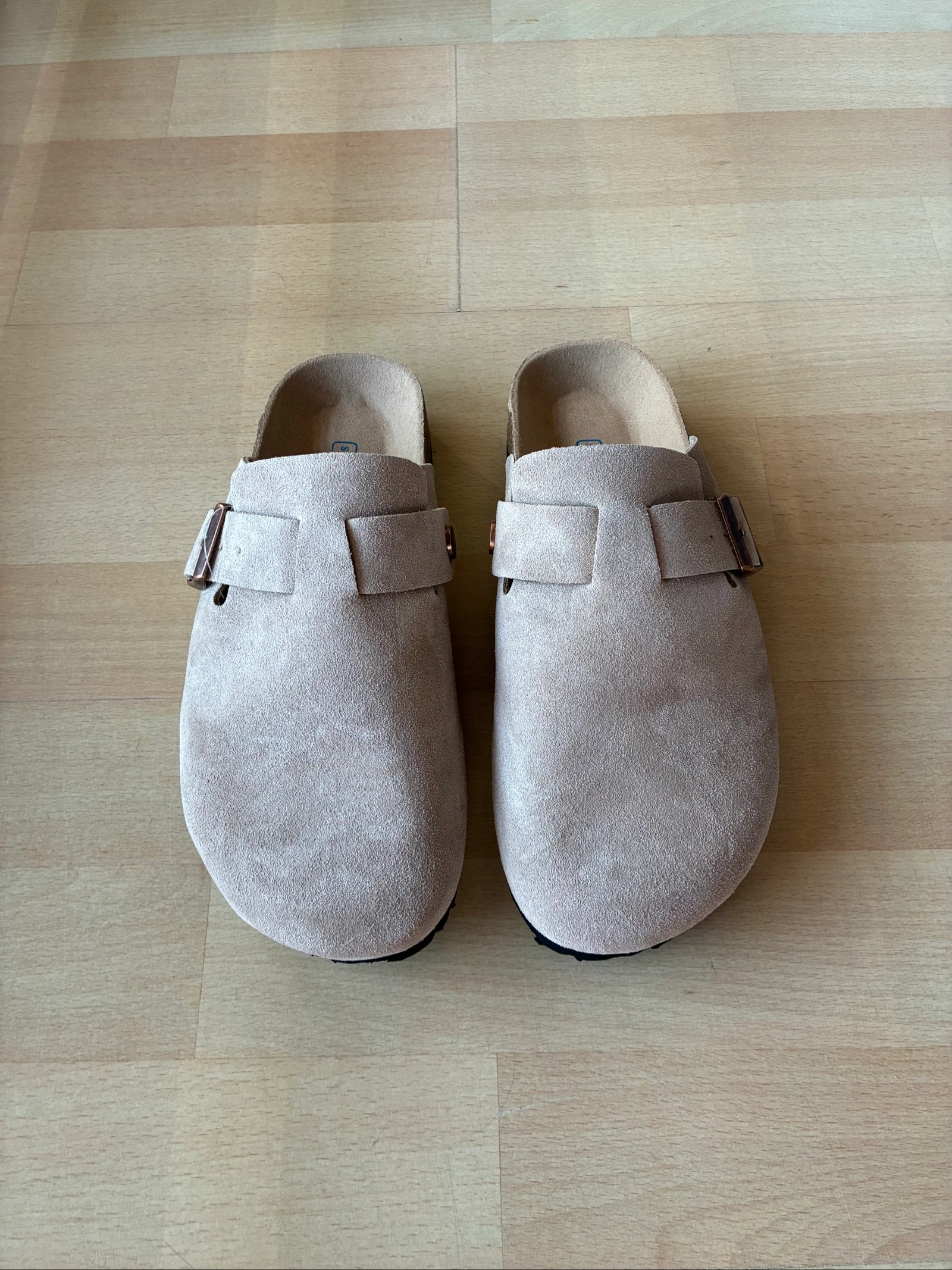 Zuecos Birkenstock Boston Cinza 37 – photo 3